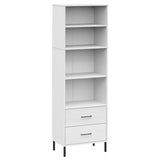 Kirjahylly 2 Laatikolla 60X35X180 Cm Täyspuu Oslo