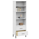 Kirjahylly 2 Laatikolla 60X35X180 Cm Täyspuu Oslo