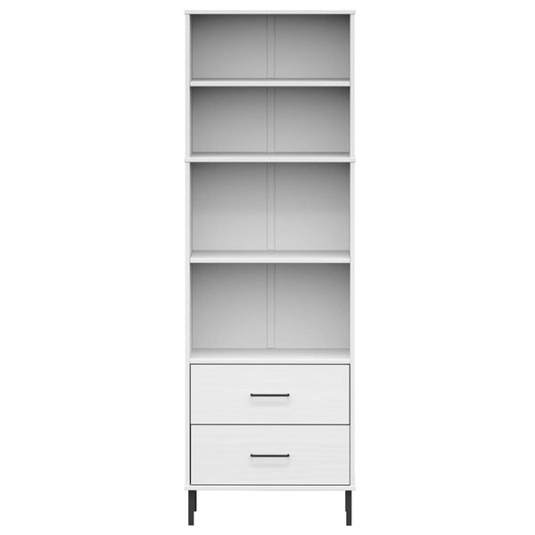 Kirjahylly 2 Laatikolla 60X35X180 Cm Täyspuu Oslo