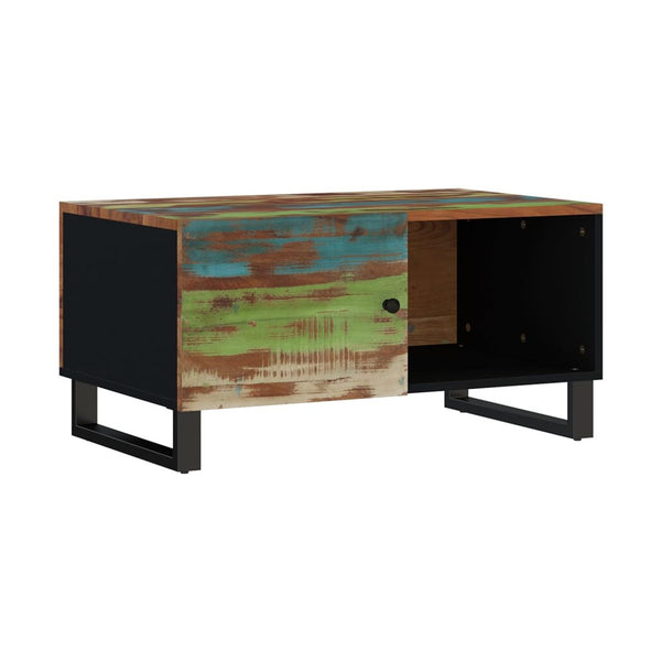 Sohvapöytä 80X50X40 Cm Kierrätetty Täyspuu Ja Tekninen Puu