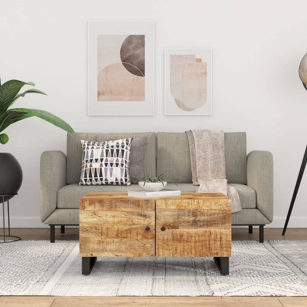 Sohvapöytä 80X50X40 Cm Täysi Akasiapuu Ja Tekninen Puu