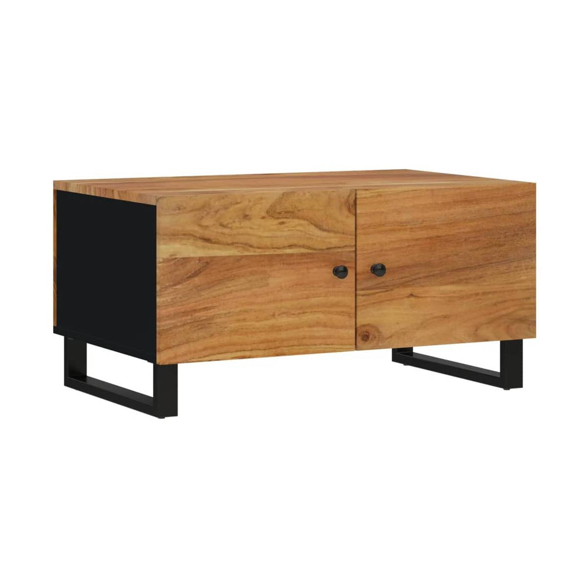 Sohvapöytä 80X50X40 Cm Täysi Akasiapuu Ja Tekninen Puu