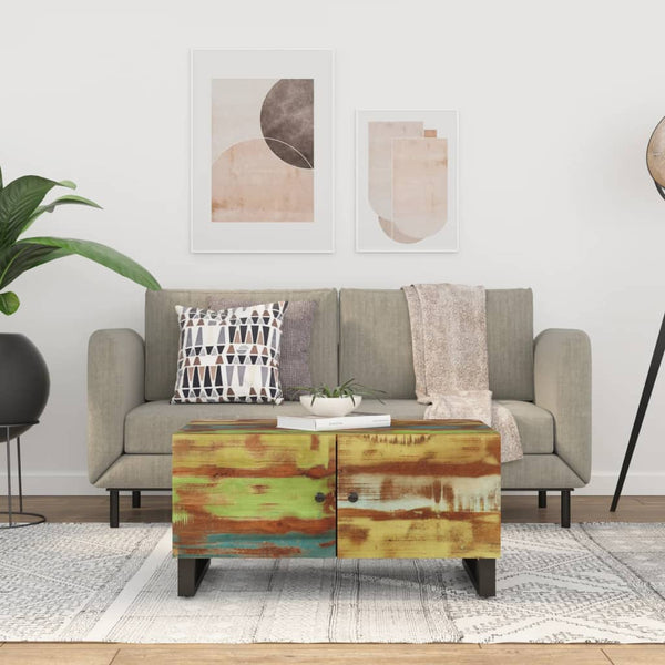 Sohvapöytä 80X50X40 Cm Täysi Akasiapuu Ja Tekninen Puu