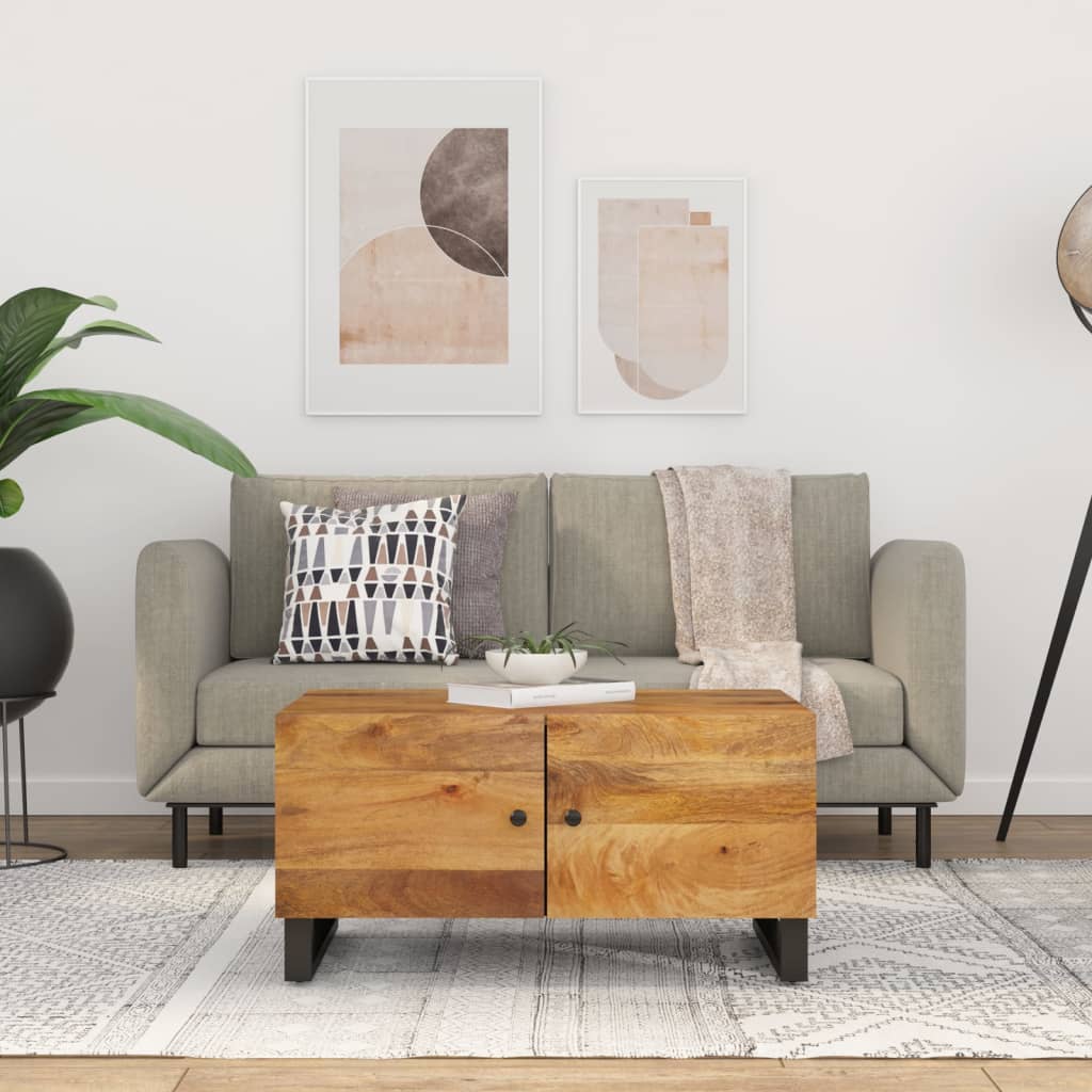 Sohvapöytä 80X50X40 Cm Täysi Akasiapuu Ja Tekninen Puu