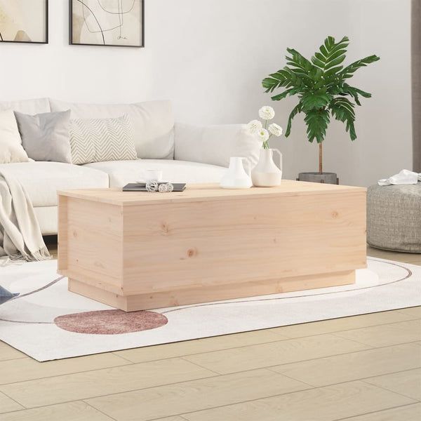 Sohvapöytä 100X50X35 Cm Täysi Mänty