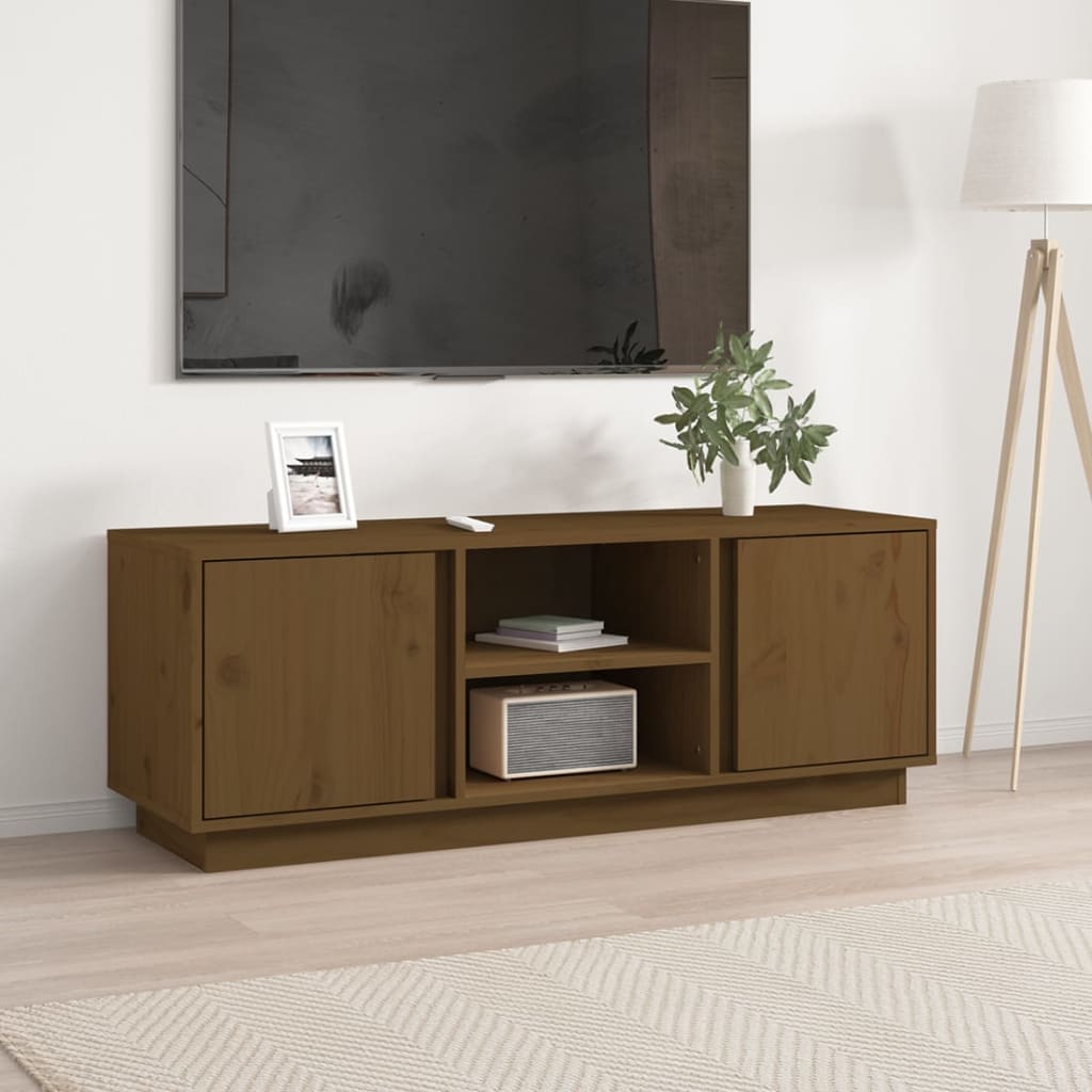 Tv-Taso 110X35X40,5 Cm Täysi Mänty