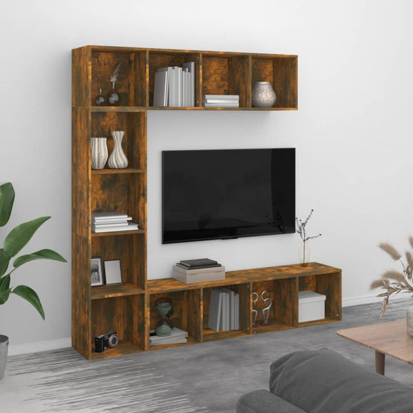 Kirjahylly 12 Tasoa 3 Kpl 36 X 30 X 143 Cm Tekninen Puu