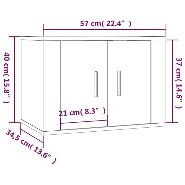 Seinäkiinnitettävä Tv-Taso 57X34,5X40 Cm