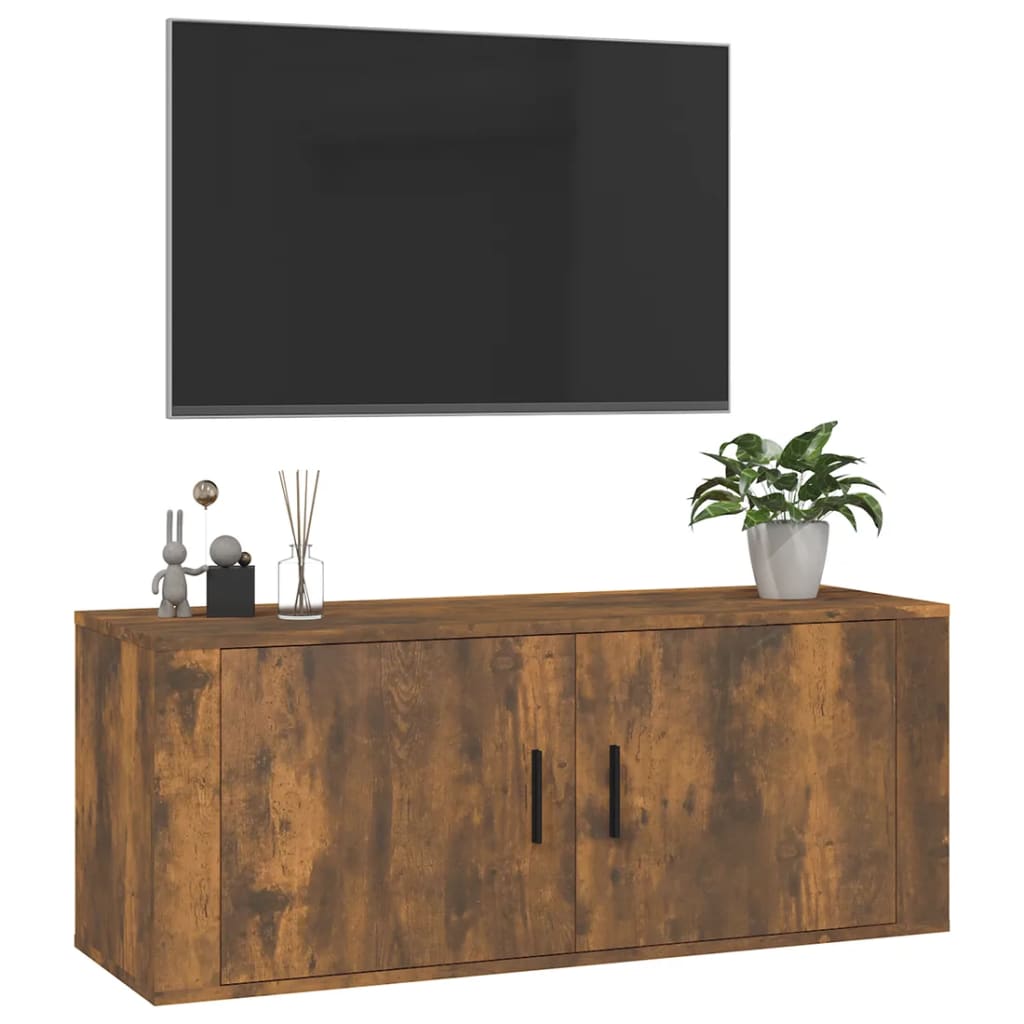 Seinäkiinnitettävä Tv-Taso 100X34,5X40 Cm