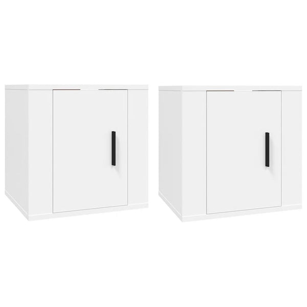 Seinäkiinnitettävät Tv-Tasot 2 Kpl 40X34,5X40 Cm