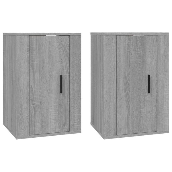 Seinäkiinnitettävät Tv-Tasot 2 Kpl 40X34,5X60 Cm