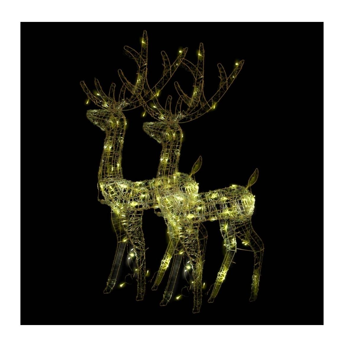 Porojoulukoristeet Akryyli 2 Kpl 128 Cm 70 X 26 X 128 Cm