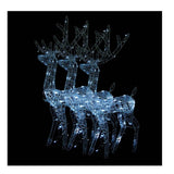 Porojoulukoristeet Akryyli 3 Kpl 128 Cm 70 X 26 X 128 Cm