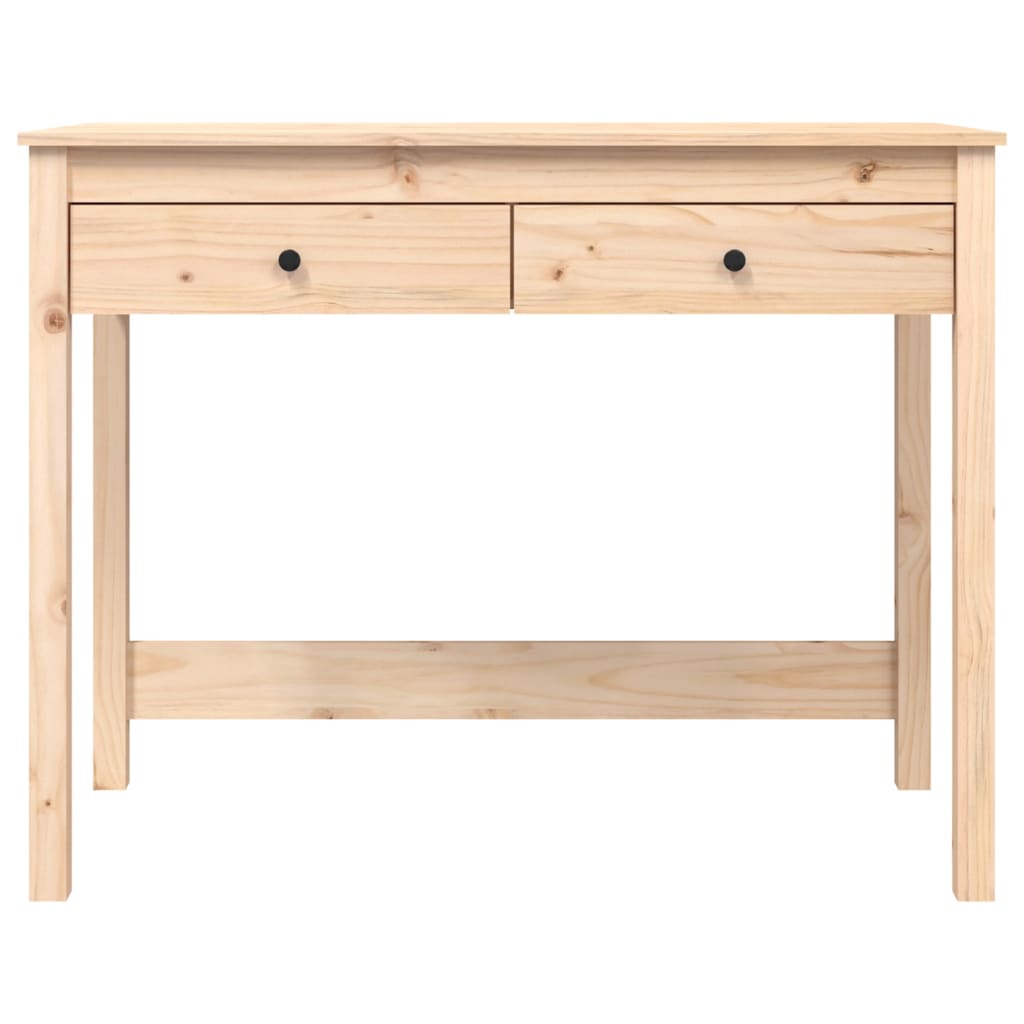 Työpöytä Laatikoilla 100X50X78 Cm Täysi Mänty
