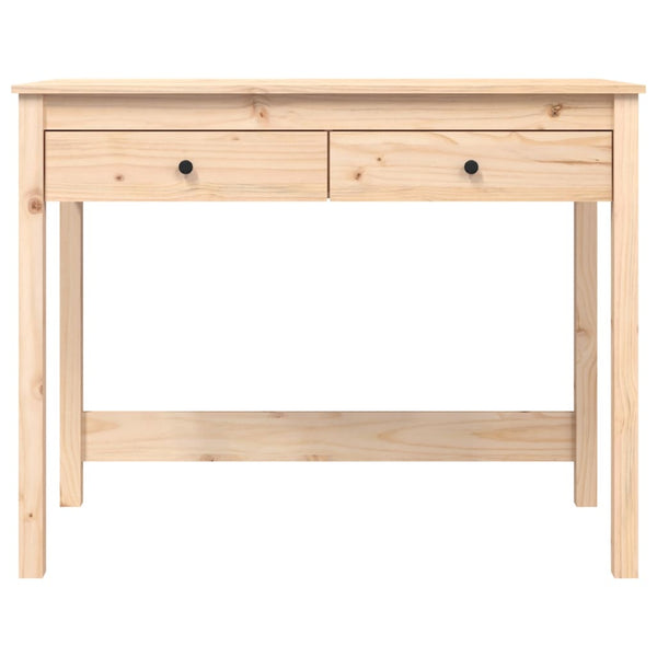 Työpöytä Laatikoilla 100X50X78 Cm Täysi Mänty