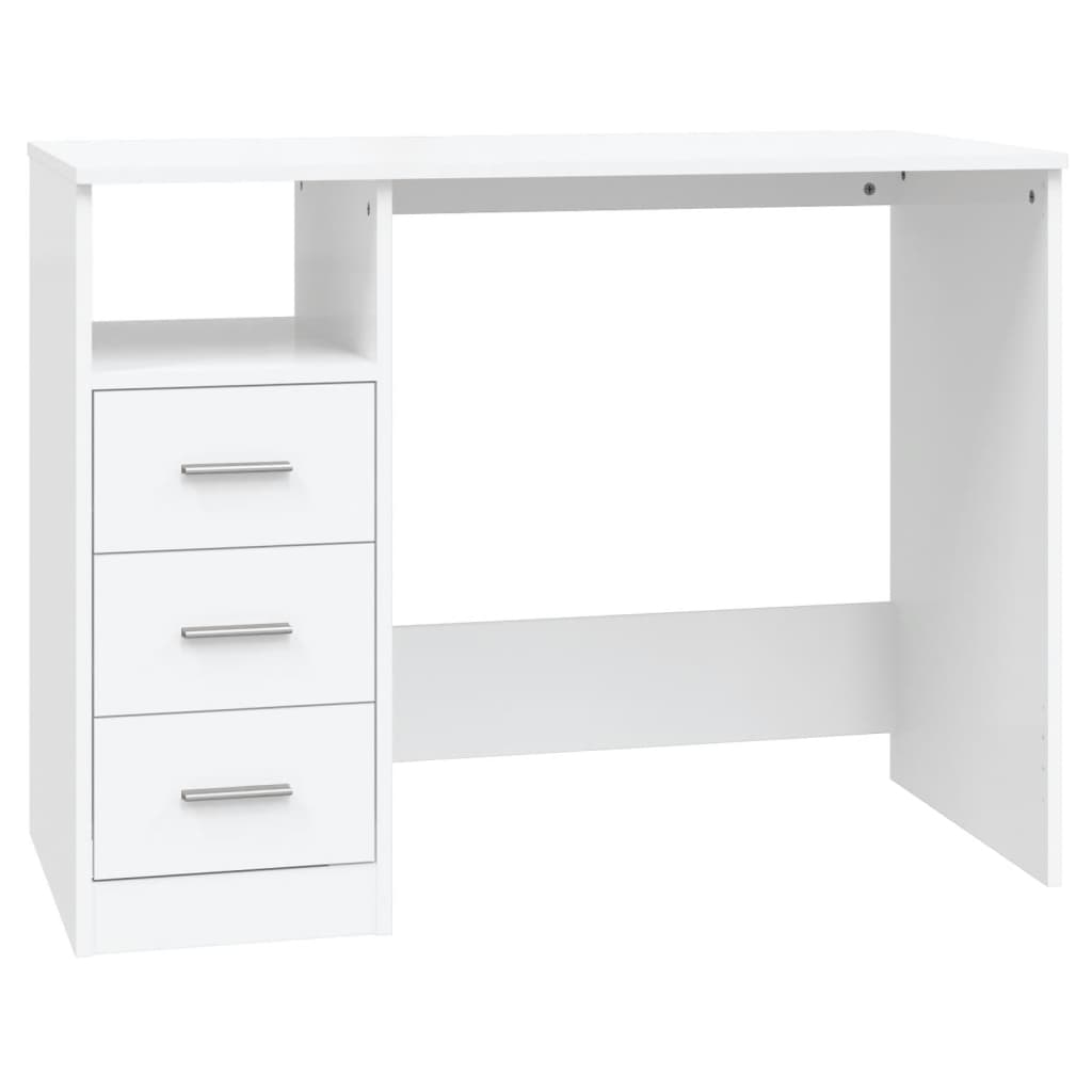 Työpöytä Laatikoilla 102X50X76 Cm Tekninen Puu