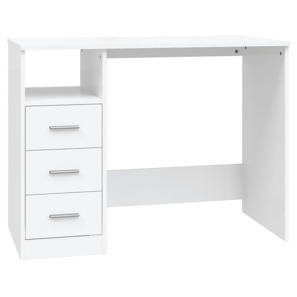 Työpöytä Laatikoilla 102X50X76 Cm Tekninen Puu