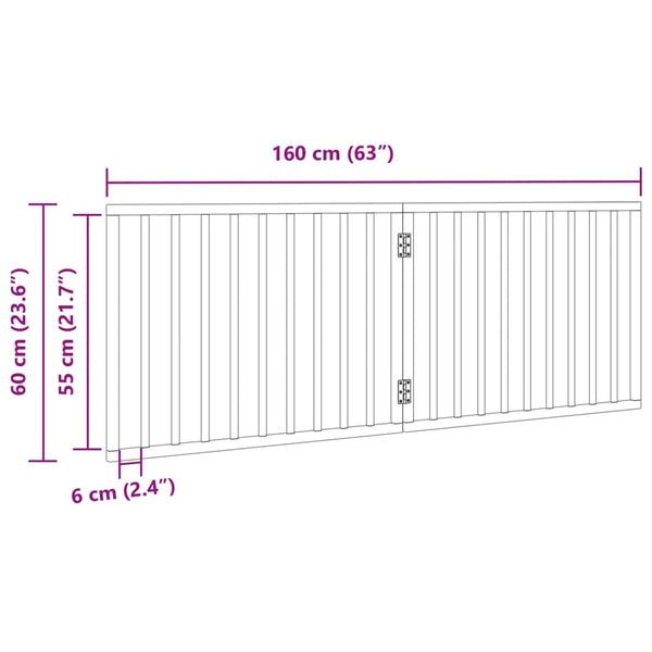 Koiraportti Kokoontaittuva 2 Paneelia 160 Cm Poppelipuu