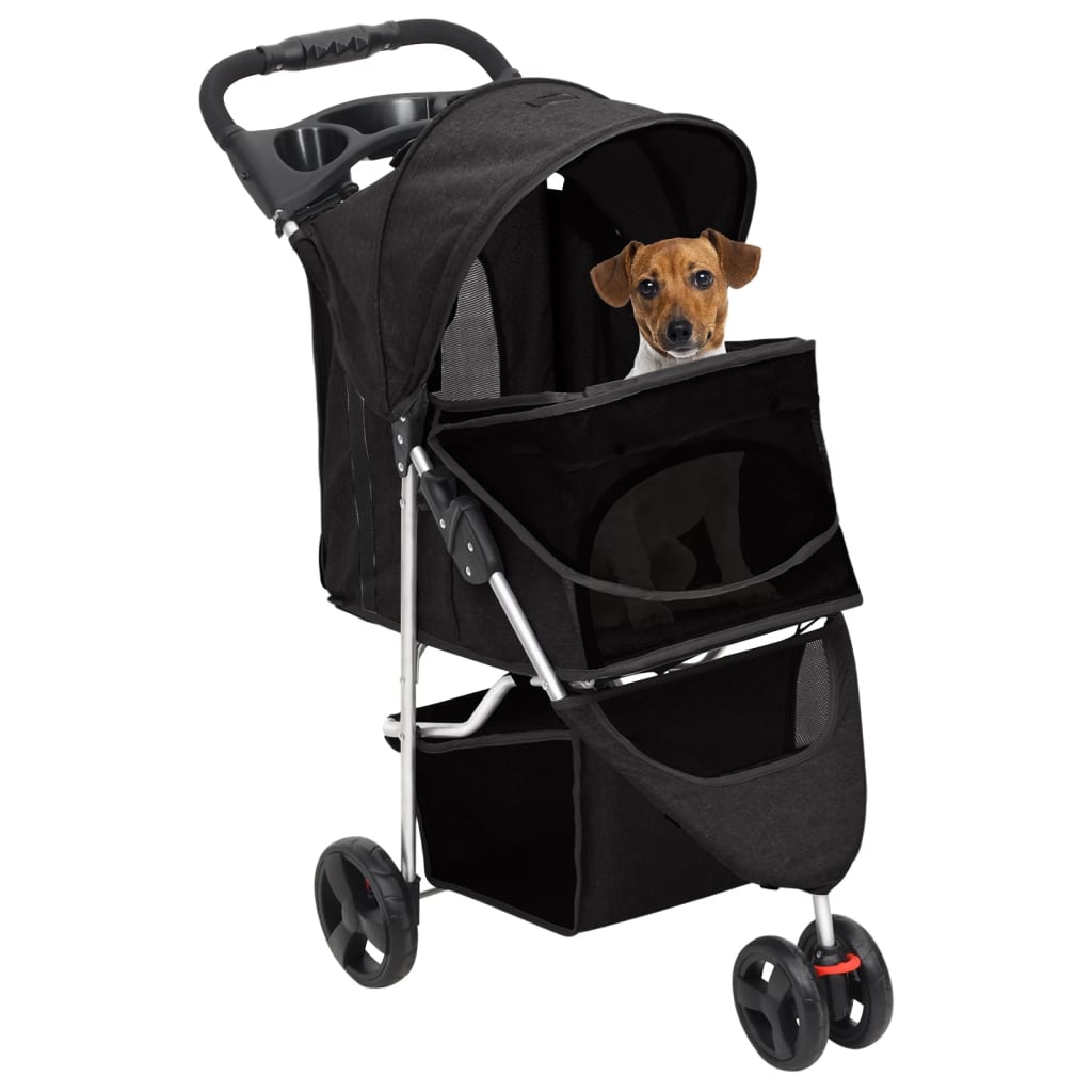 Taitettavat Koiranrattaat 80X46X98 Cm Oxford Kangas