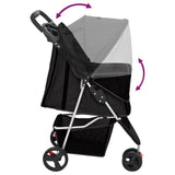 Taitettavat Koiranrattaat 80X46X98 Cm Oxford Kangas