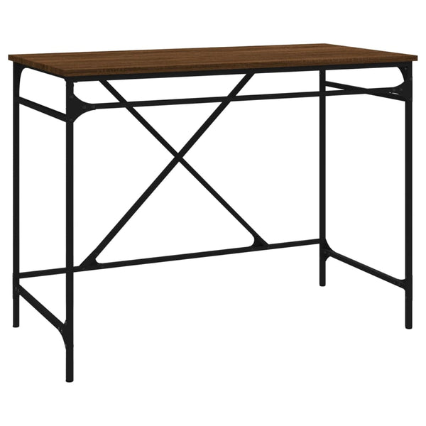 Työpöytä 100X50X75 Cm Tekninen Puu Ja Rauta