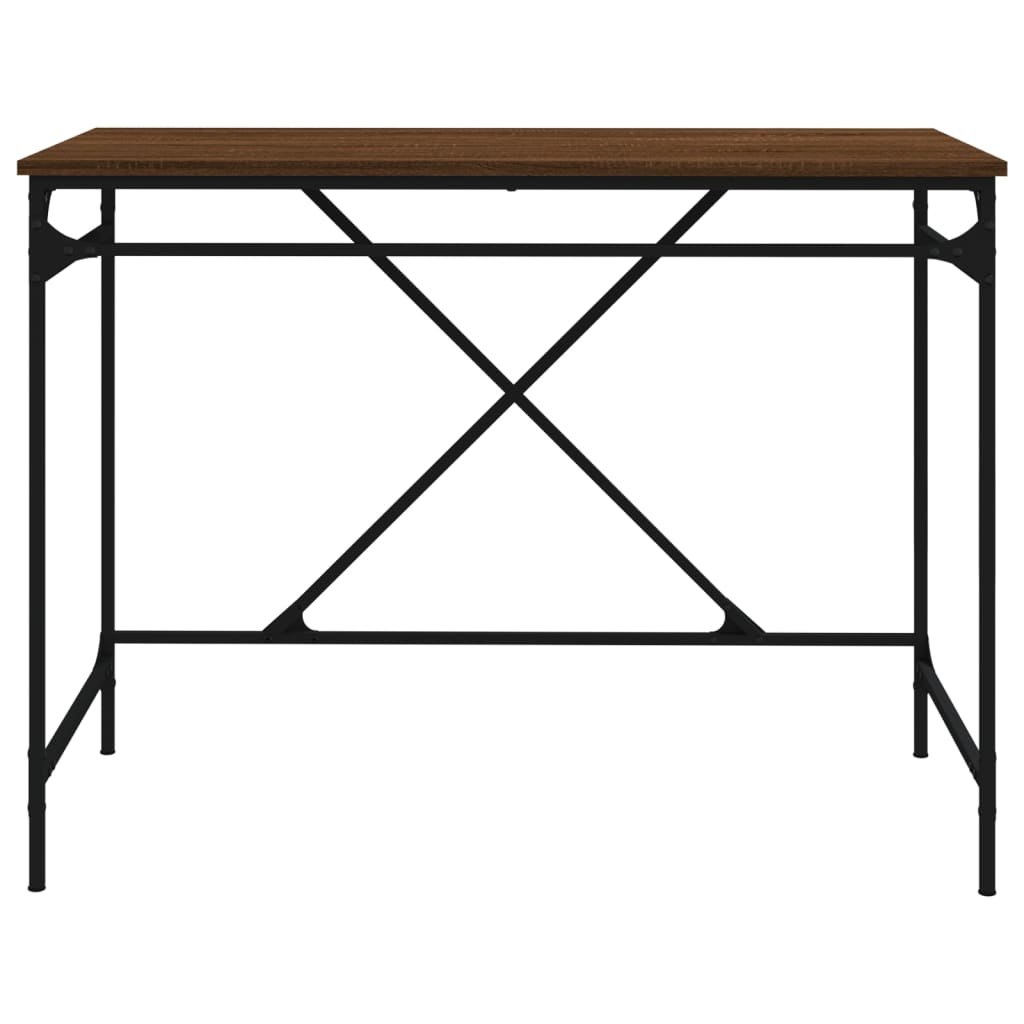 Työpöytä 100X50X75 Cm Tekninen Puu Ja Rauta