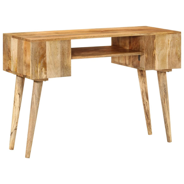 Työpöytä Laatikoilla 110X47X76 Cm Täysi Mangopuu