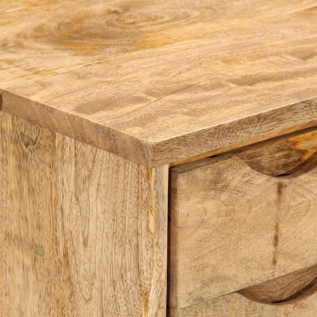 Työpöytä Laatikoilla 110X47X76 Cm Täysi Mangopuu