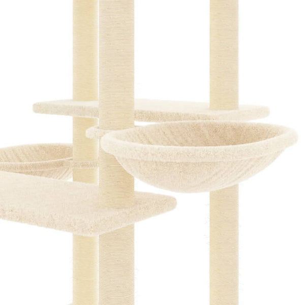Kissan Kiipeilypuu Sisal- Raapimispylväillä 133 Cm