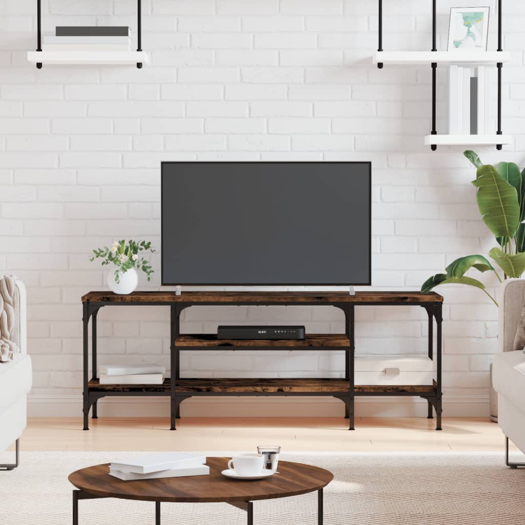 Tv-Taso 121X35X45 Cm Tekninen Puu Ja Rauta