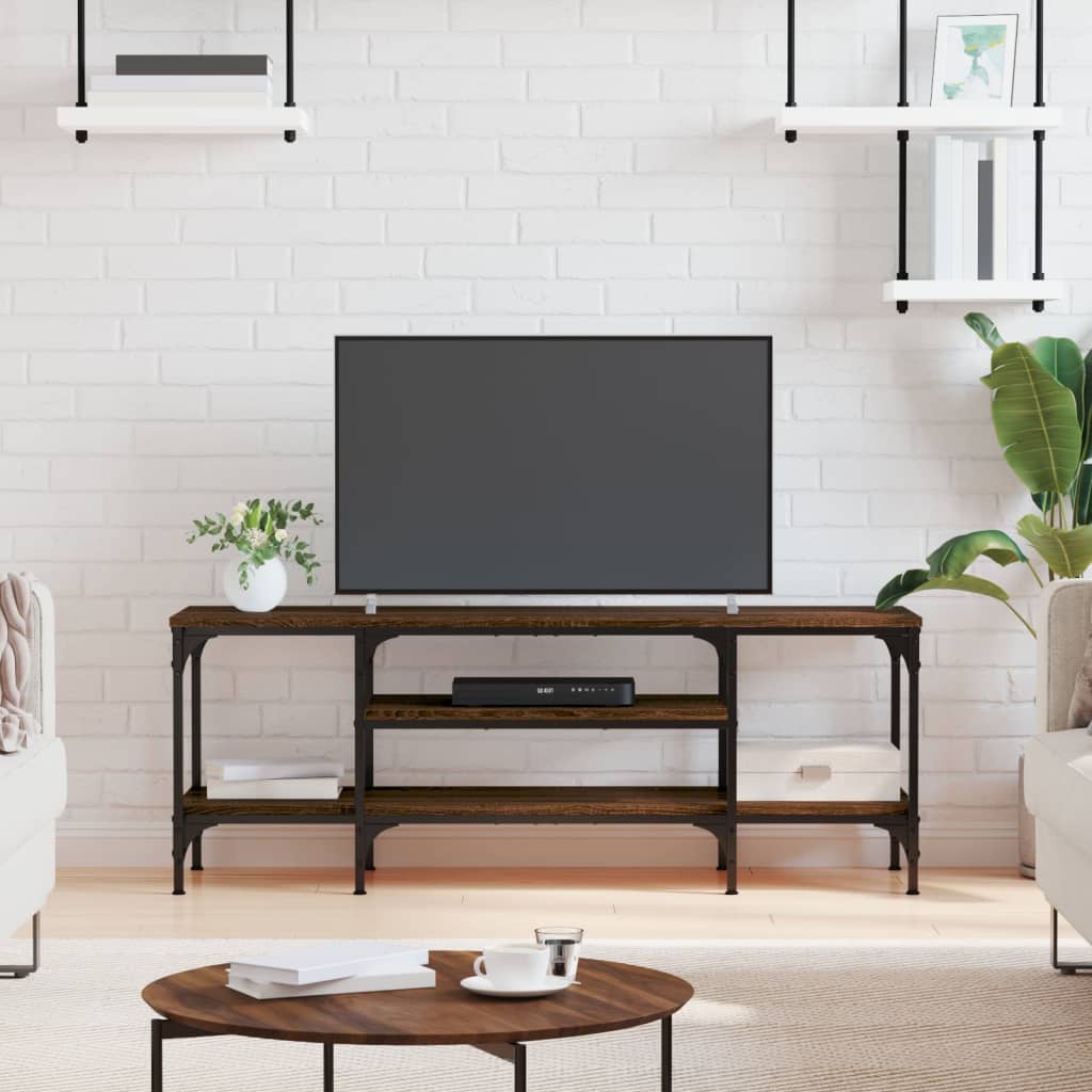 Tv-Taso 121X35X45 Cm Tekninen Puu Ja Rauta