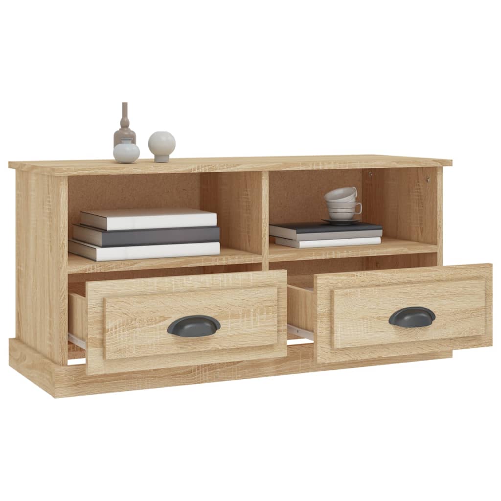 Tv-Taso Sonoma-Tammi 93X35,5X45 Cm Tekninen Puu