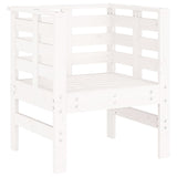 Puutarhatuolit 2 Kpl Valkoinen 61,5X53X71 Cm Täysi Mänty