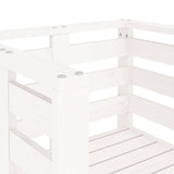 Puutarhatuolit 2 Kpl Valkoinen 61,5X53X71 Cm Täysi Mänty