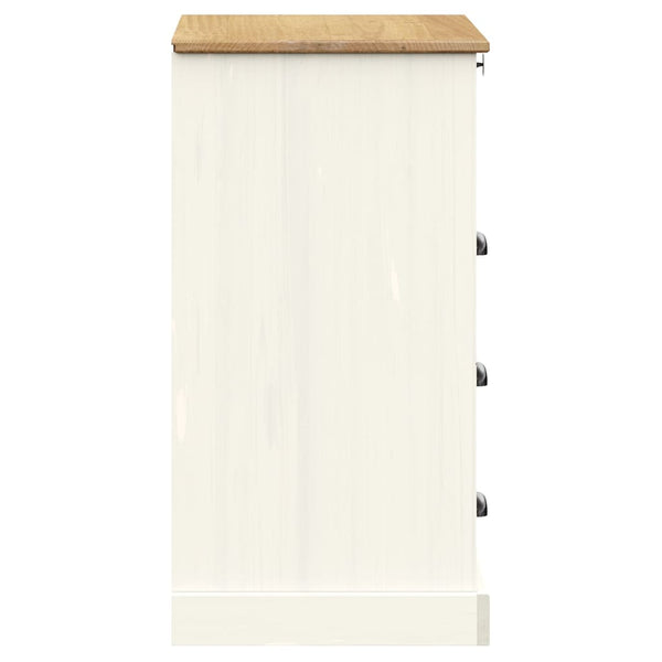 Lipasto Laatikoilla Vigo 80X40X76 Cm Täysi Mänty