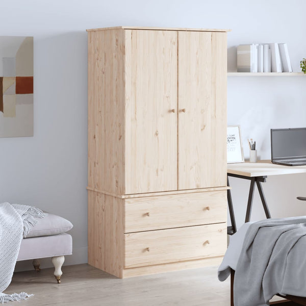 Vaatekaappi Alta 90X55X170 Cm Täysi Mänty
