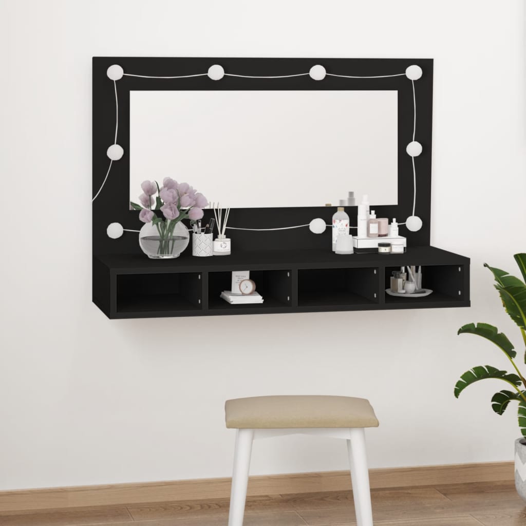 Peilikaappi Led-Valoilla 90X31,5X62 Cm
