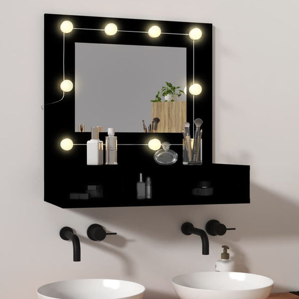 Peilikaappi Led-Valoilla 60X31,5X62 Cm