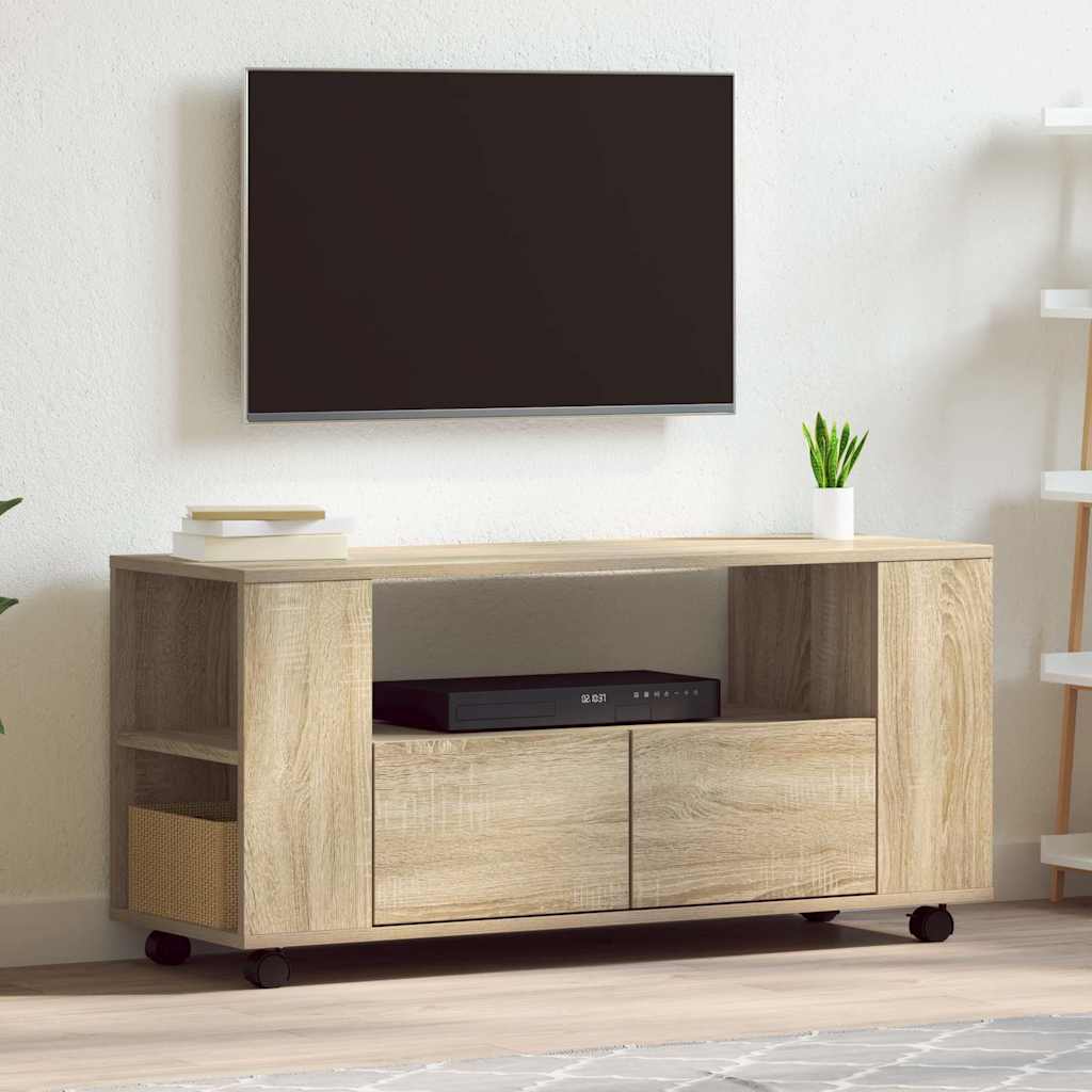 Tv-Taso 102X34,5X43 Cm Tekninen Puu