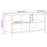 Tv-Taso Sonoma-Tammi 100X40X50 Cm Tekninen Puu
