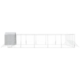 Koiran Ulkohäkki Katolla Hopea 12X12X2,5 M Galvanoitu Teräs