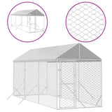Koiran Ulkohäkki Katolla Hopea 2X6X2,5 M Galvanoitu Teräs