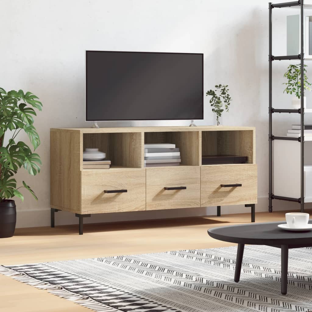 Tv-Taso Sonoma-Tammi 102X36X50 Cm Tekninen Puu