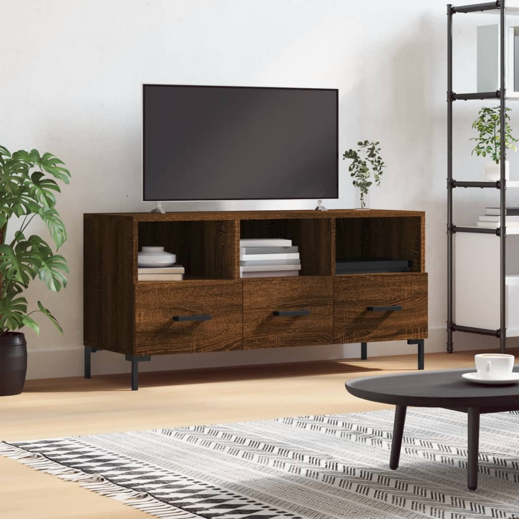 Tv-Taso Sonoma-Tammi 102X36X50 Cm Tekninen Puu