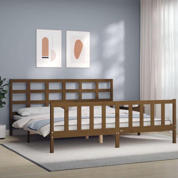 Sängynrunko Päädyllä Small Single Täysi Puu