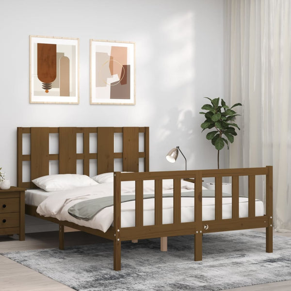 Sängynrunko Päädyllä Small Single Täysi Puu