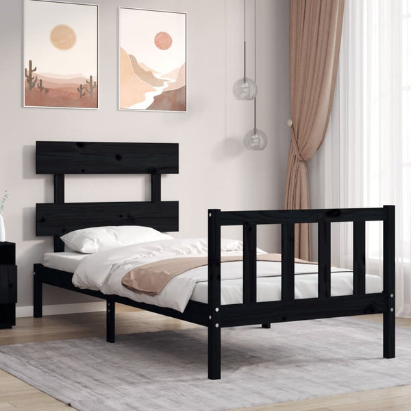 Sängynrunko Päädyllä Super King Size Täysi Puu
