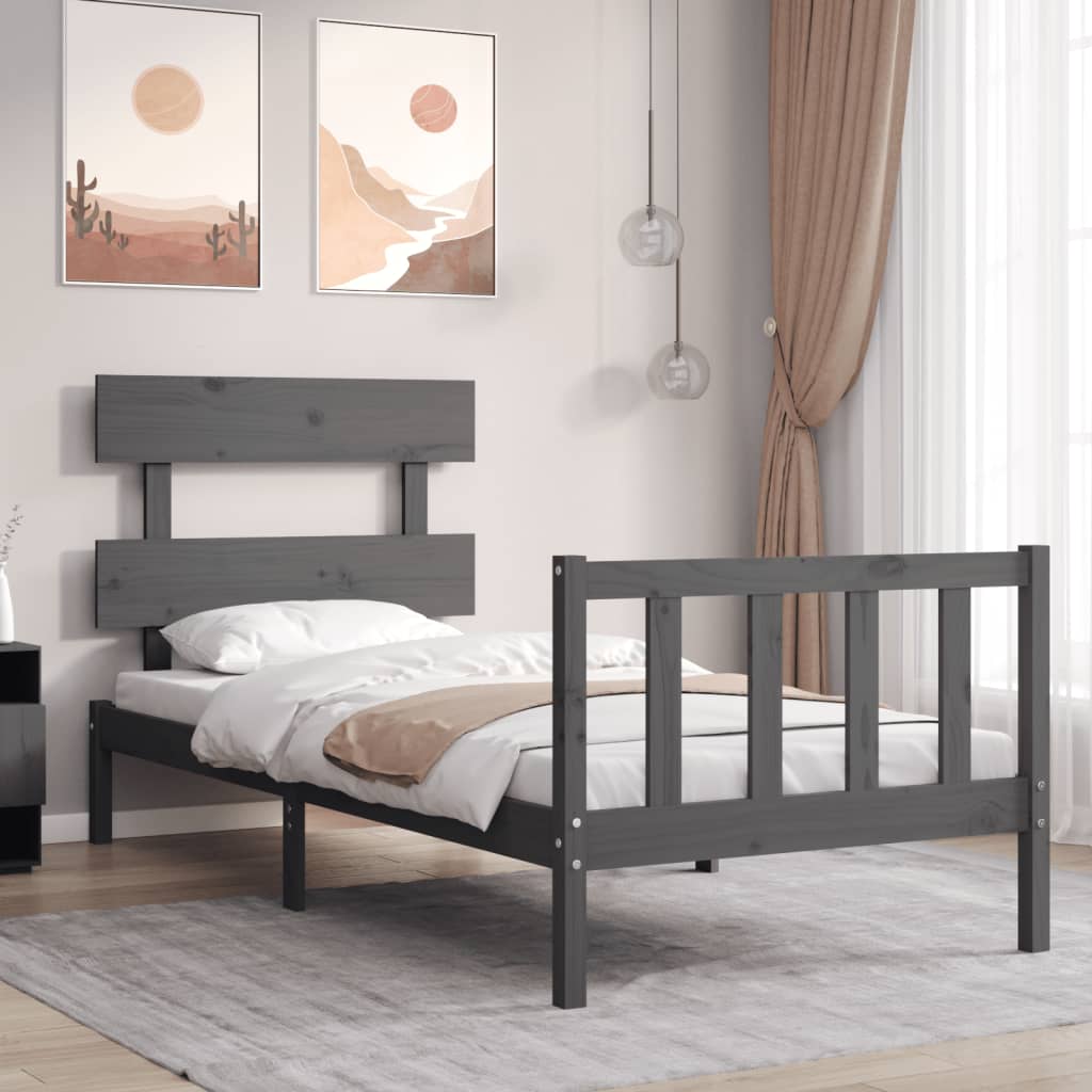Sängynrunko Päädyllä Super King Size Täysi Puu