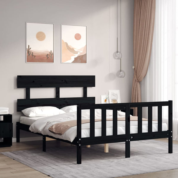Sängynrunko Päädyllä Super King Size Täysi Puu