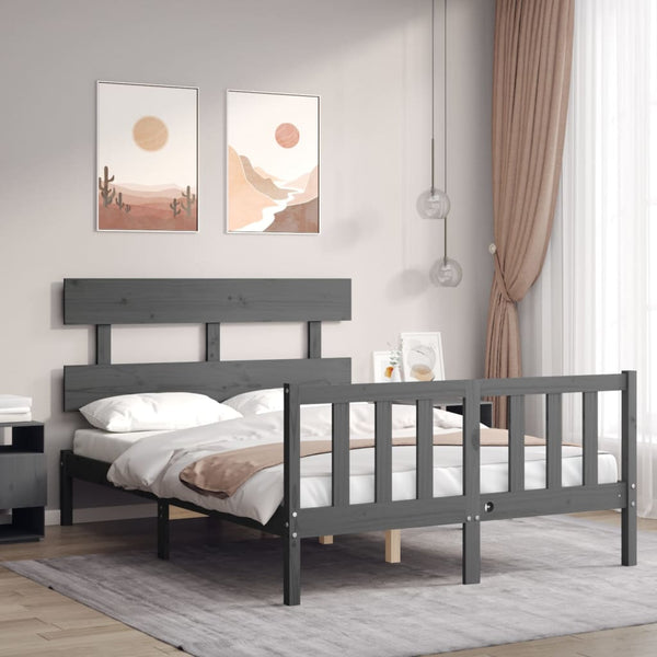 Sängynrunko Päädyllä Super King Size Täysi Puu